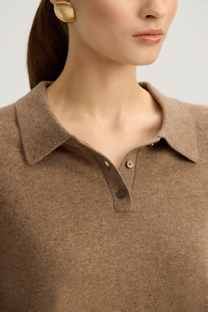 Джемпер с воротником поло "Taviano" Мавелти (Mavelty)