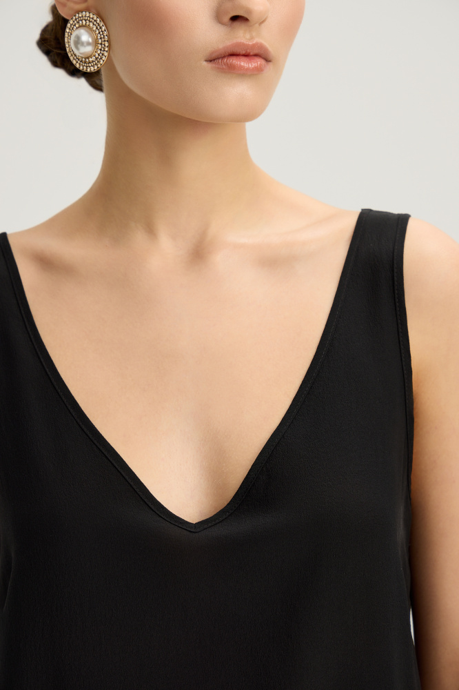  Топ "Maissana" из итальянского шелка  Мавелти (Mavelty)