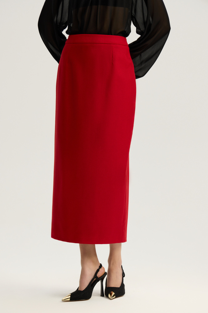 Юбка "Moena" из итальянской шерсти  Мавелти (Mavelty)