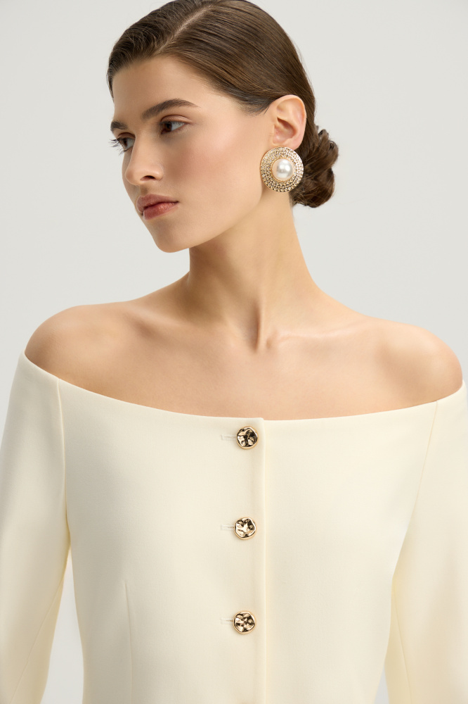 Жакет "Ortona" из итальянской вискозы Мавелти (Mavelty)