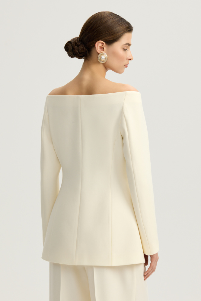 Жакет "Ortona" из итальянской вискозы Мавелти (Mavelty)