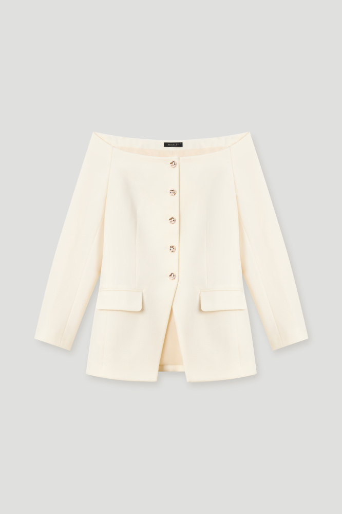 Жакет "Ortona" из итальянской вискозы Мавелти (Mavelty)