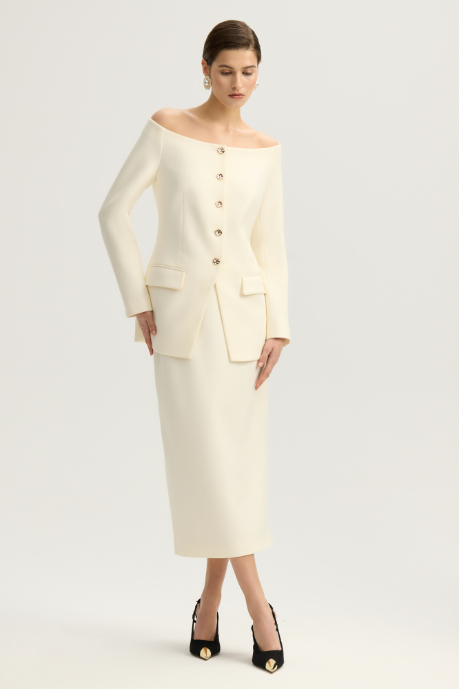 Юбка "Ortona" из итальянской вискозы Мавелти (Mavelty)