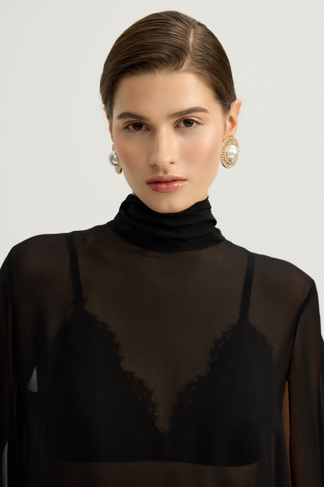 Блуза "Bagheria" из итальянской вискозы Мавелти (Mavelty)