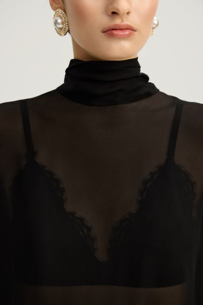 Блуза "Bagheria" из итальянской вискозы Мавелти (Mavelty)