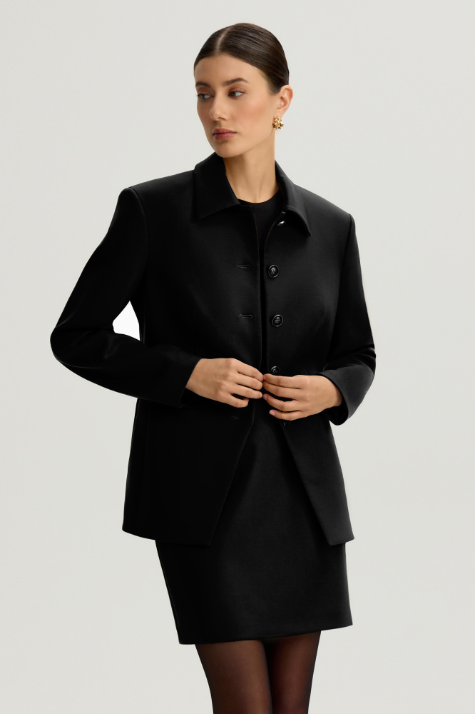 Юбка мини "Luino" из итальянской шерсти Мавелти (Mavelty)