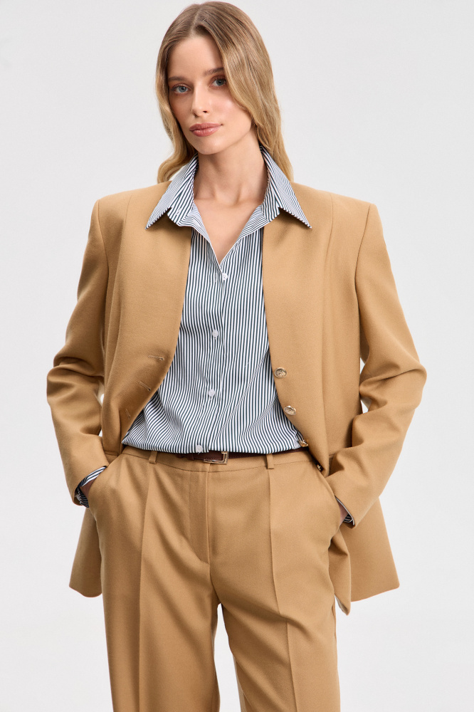 Жакет "Leverano" из итальянской шерсти Мавелти (Mavelty)