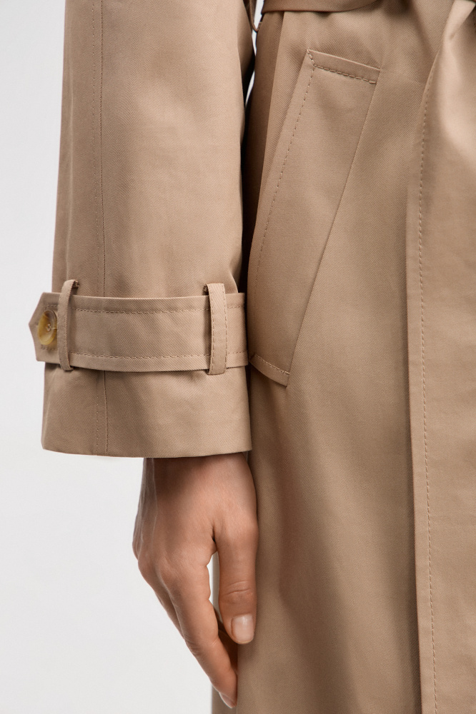 Тренч "Roveretto" из итальянского хлопка Мавелти (Mavelty)