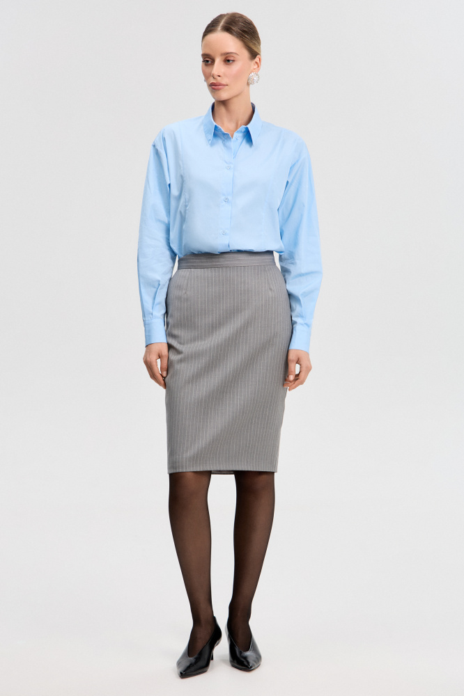 Юбка "Daiano" из итальянской шерсти Мавелти (Mavelty)