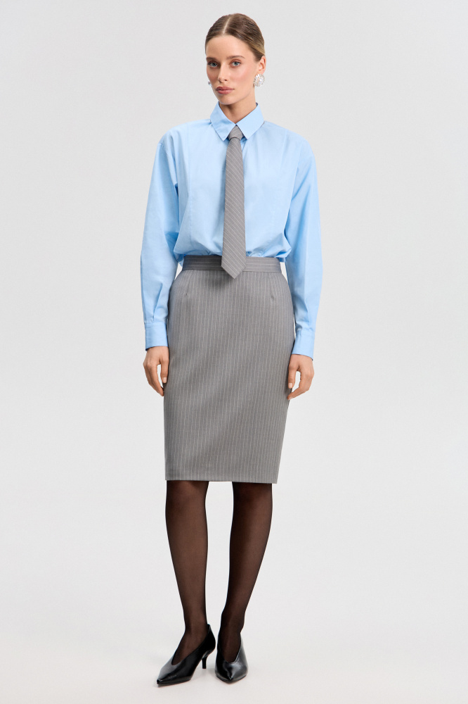 Юбка "Daiano" из итальянской шерсти Мавелти (Mavelty)