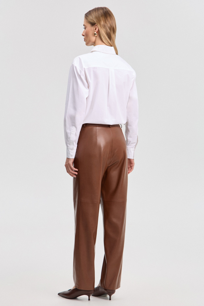 Брюки "Solarino" из экокожи Мавелти (Mavelty)