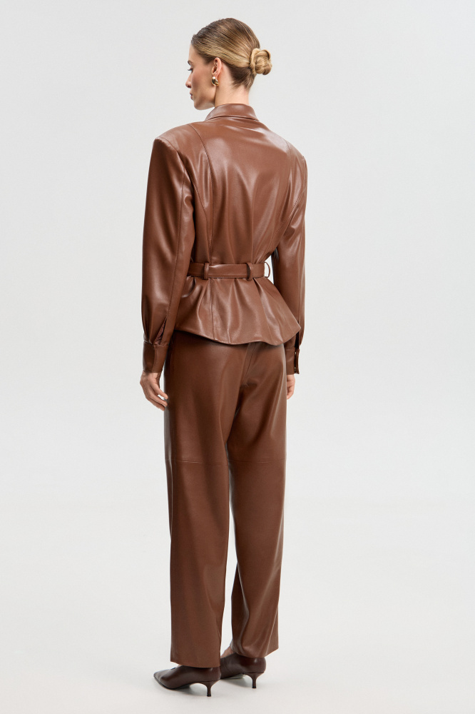 Рубашка "Solarino" из экокожи Мавелти (Mavelty)