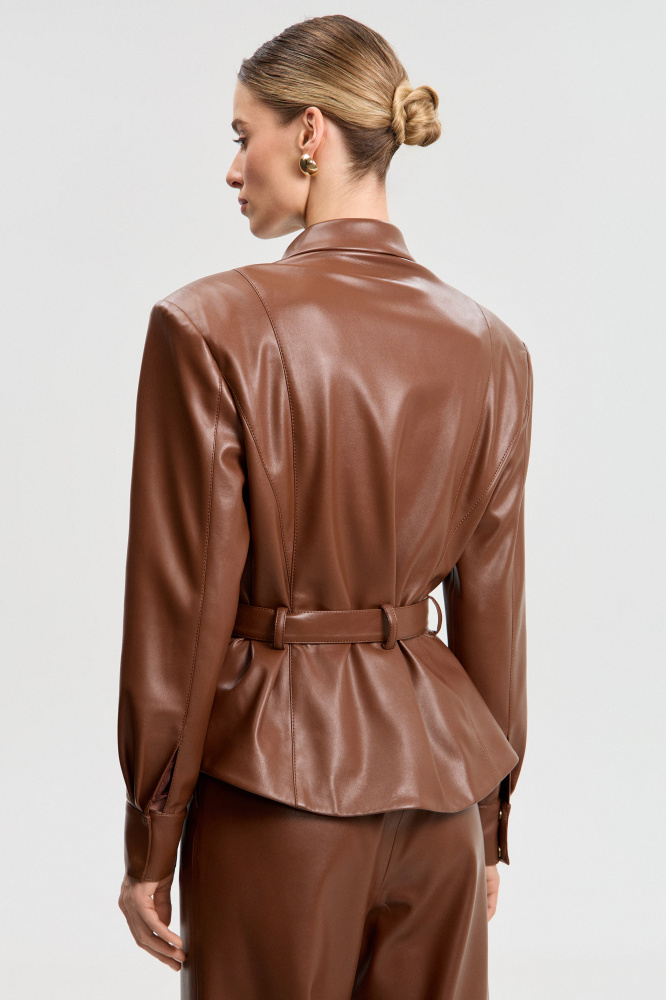 Рубашка "Solarino" из экокожи Мавелти (Mavelty)