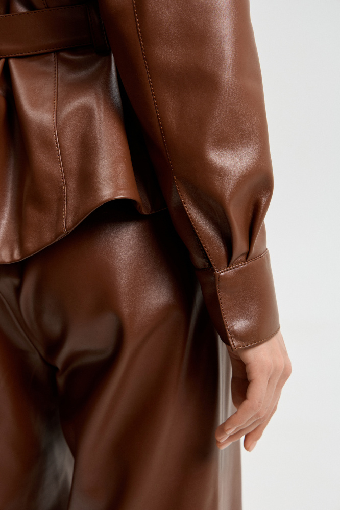 Рубашка "Solarino" из экокожи Мавелти (Mavelty)