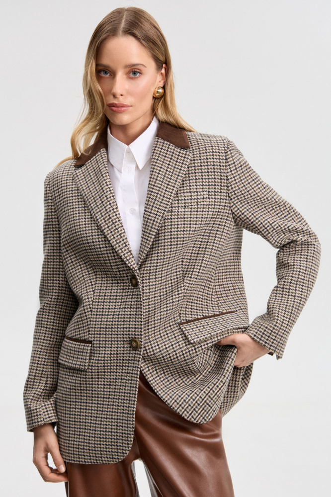 Жакет "Nibionno" из итальянской шерсти Мавелти (Mavelty)