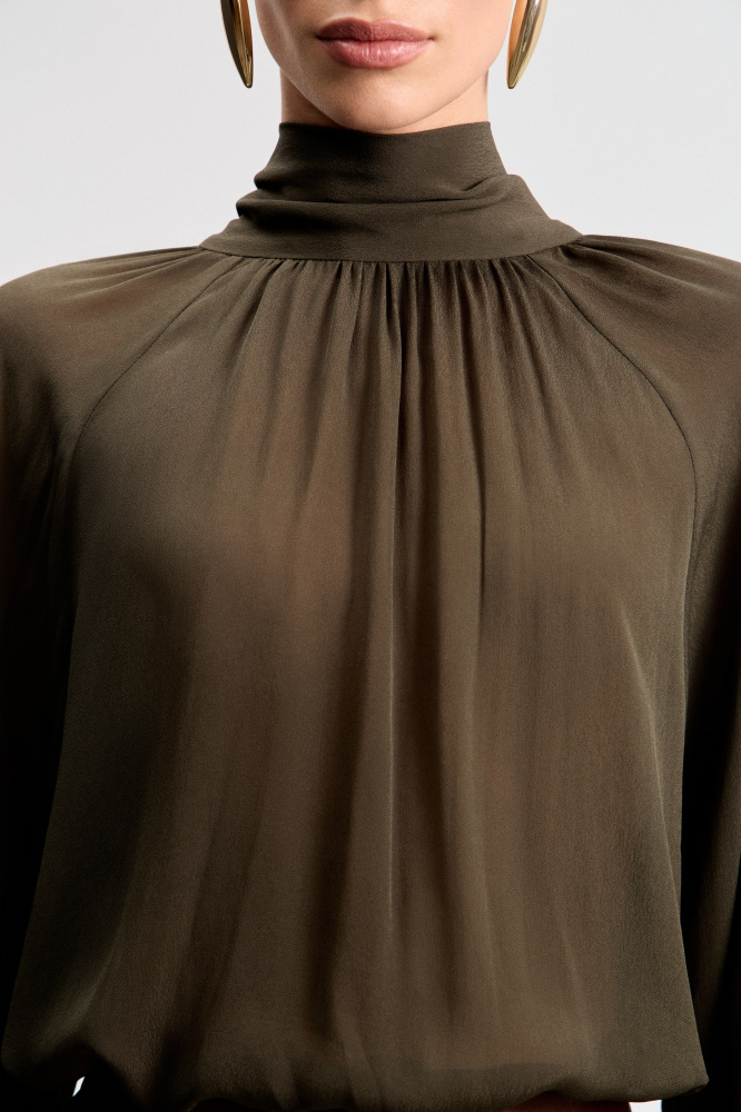 Блуза "Viggiu" из итальянской вискозы Мавелти (Mavelty)