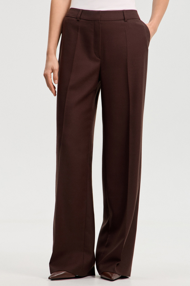 Брюки "Paese" из итальянской шерсти Мавелти (Mavelty)