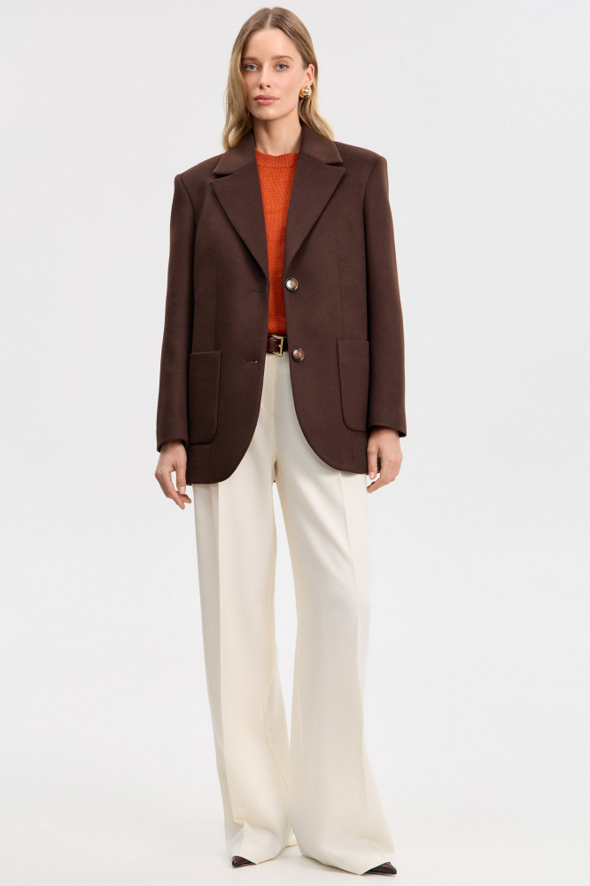 Жакет "Lavis" из итальянской шерсти и кашемира Мавелти (Mavelty)