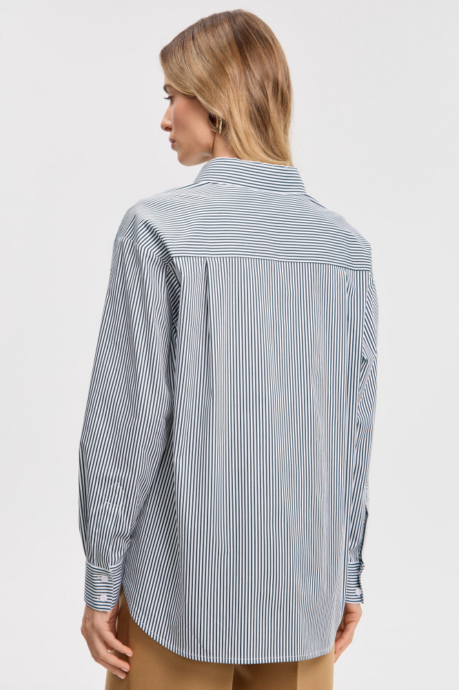  Рубашка "Maida" из итальянского хлопка  Мавелти (Mavelty)