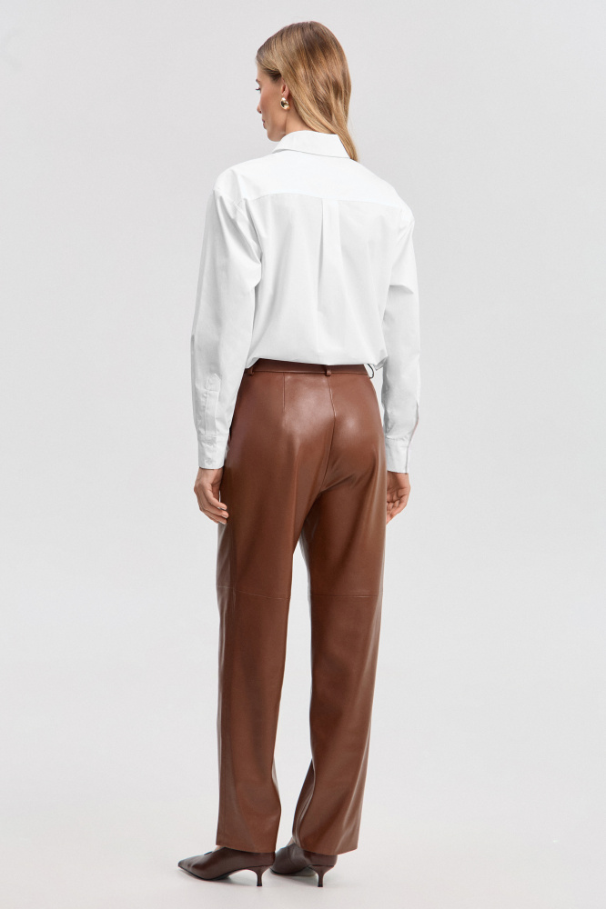 Рубашка "Sauris" из итальянского хлопка Мавелти (Mavelty)