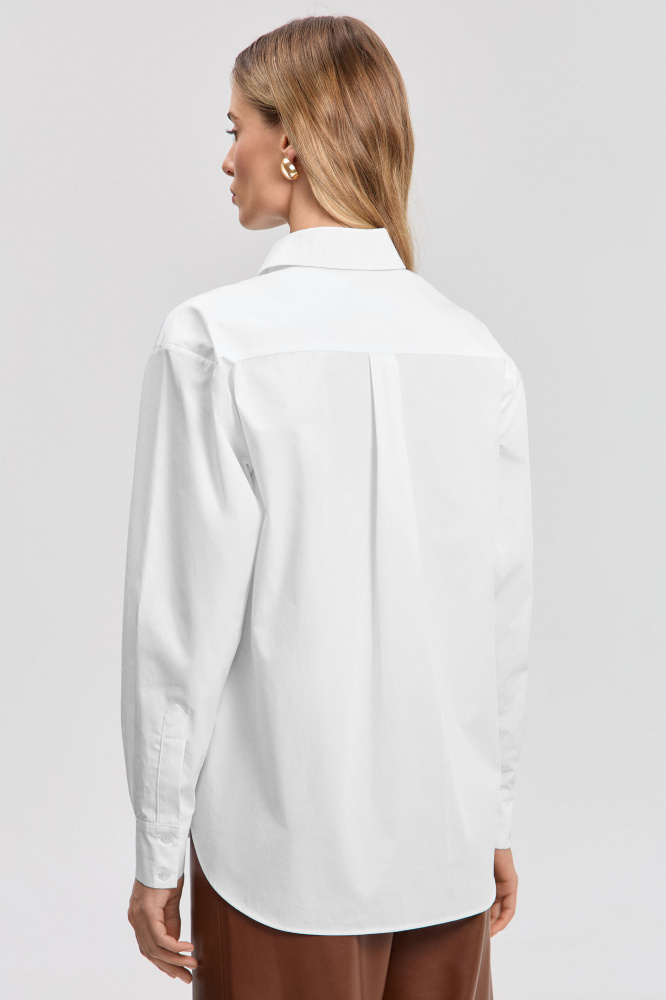 Рубашка "Sauris" из итальянского хлопка Мавелти (Mavelty)