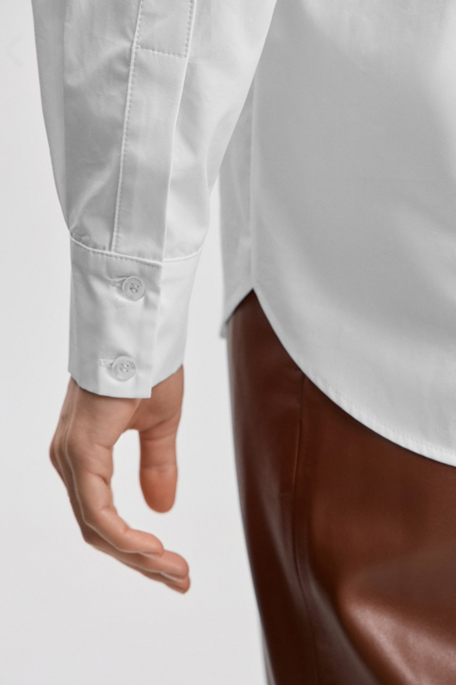 Рубашка "Sauris" из итальянского хлопка Мавелти (Mavelty)