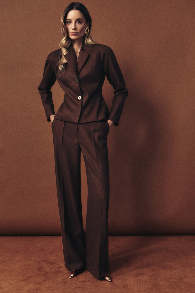 Брюки "Paese" из итальянской шерсти Мавелти (Mavelty)