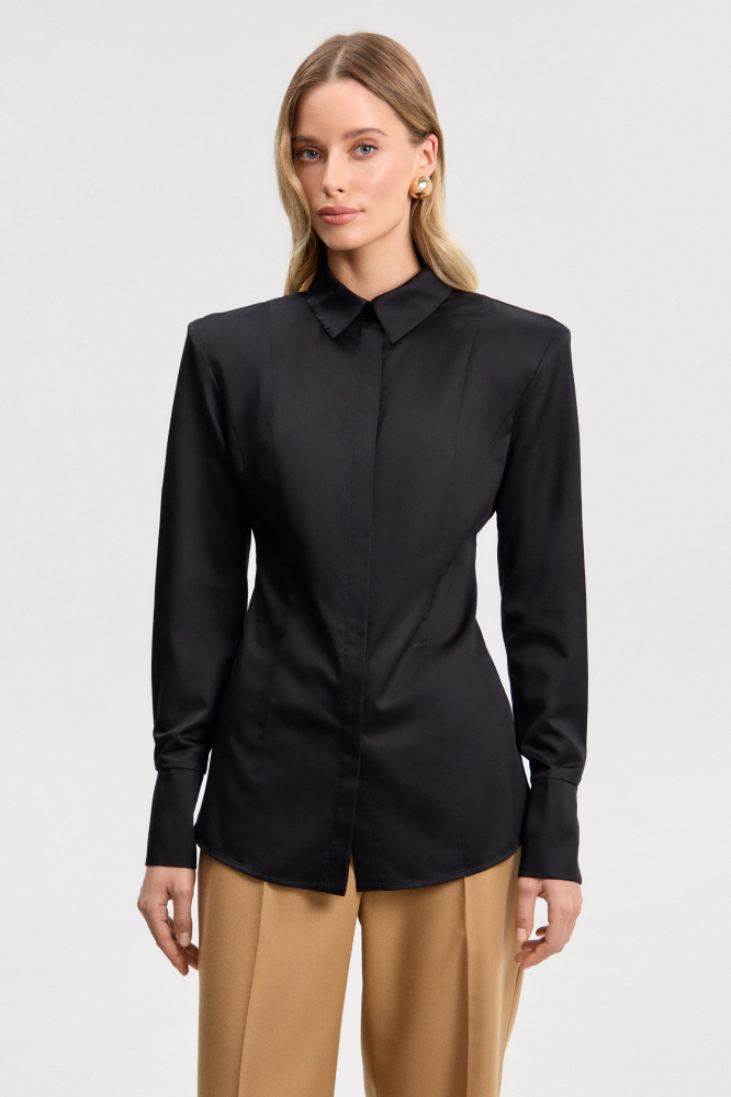 Рубашка "Bagheria" из итальянского хлопка Мавелти (Mavelty)