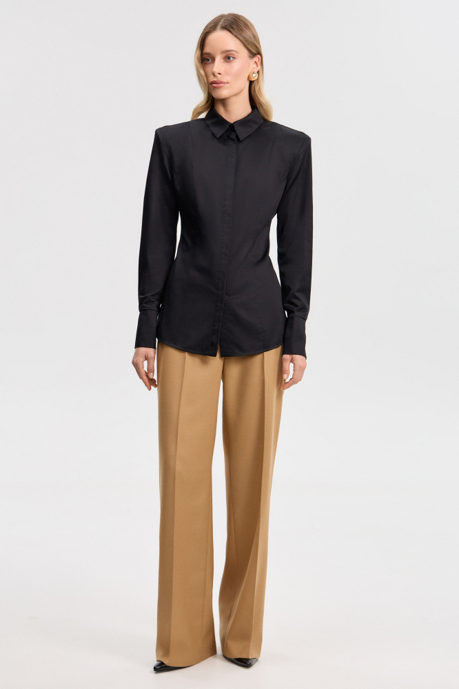 Рубашка "Bagheria" из итальянского хлопка Мавелти (Mavelty)