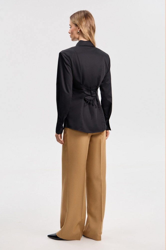 Рубашка "Bagheria" из итальянского хлопка Мавелти (Mavelty)