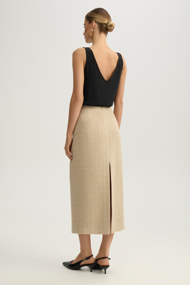 Юбка "Atessa" из итальянского твида Мавелти (Mavelty)