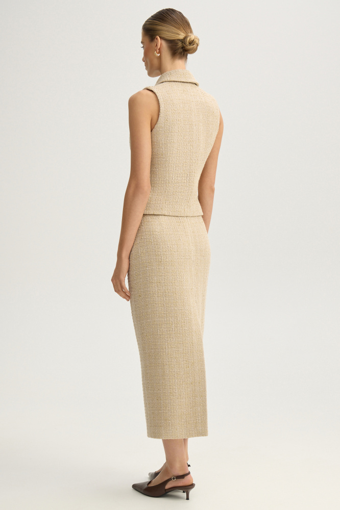 Жилет "Atessa" из итальянского твида Мавелти (Mavelty)