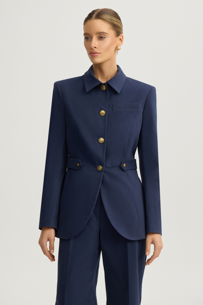 Жакет "Stelvio" из итальянского хлопка Мавелти (Mavelty)