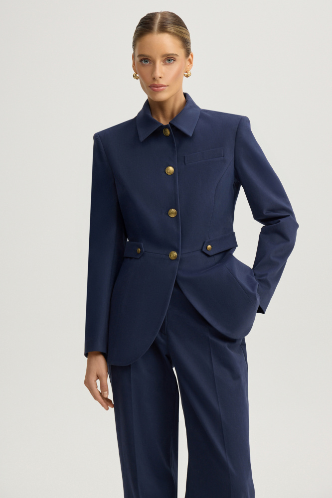 Жакет "Stelvio" из итальянского хлопка Мавелти (Mavelty)