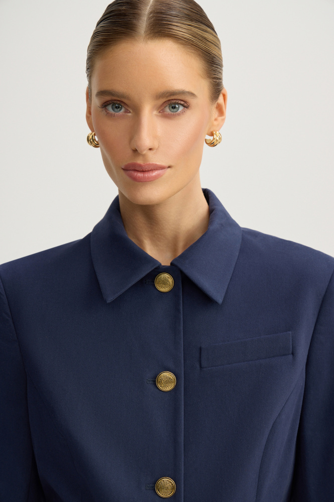 Жакет "Stelvio" из итальянского хлопка Мавелти (Mavelty)