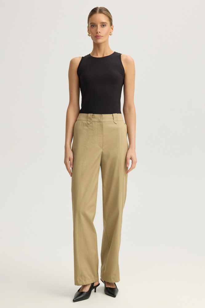 Брюки "Talana" из итальянского хлопка Мавелти (Mavelty)