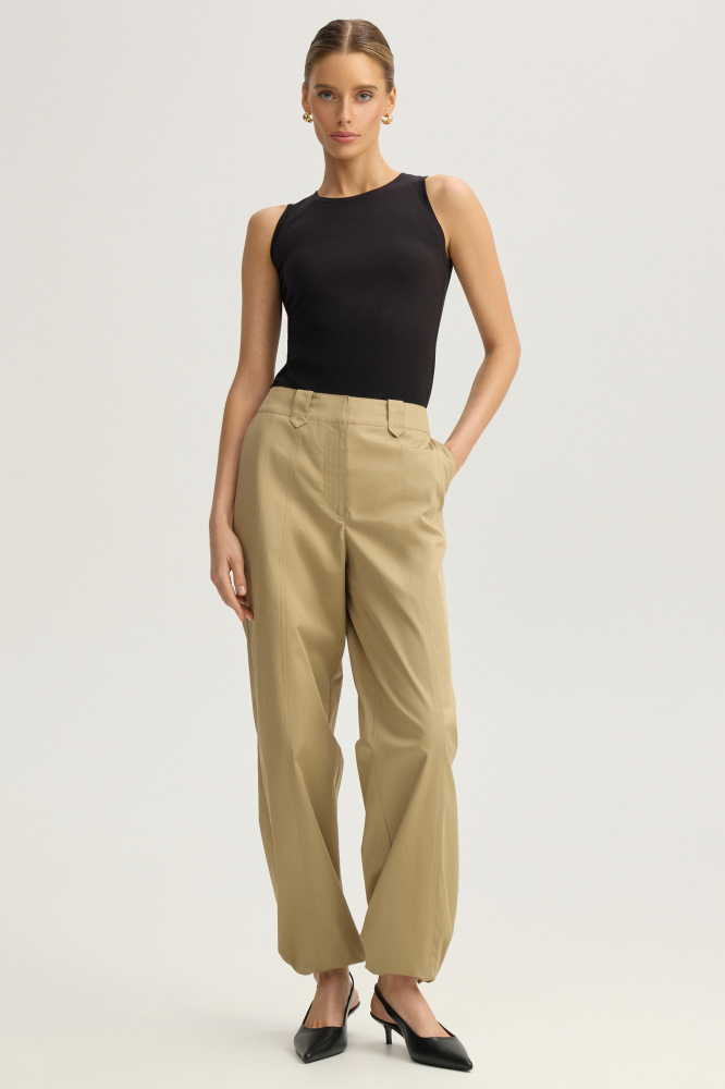 Брюки "Talana" из итальянского хлопка Мавелти (Mavelty)