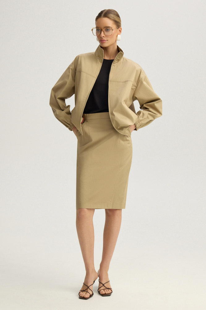 Юбка "Talana" из итальянского хлопка Мавелти (Mavelty)