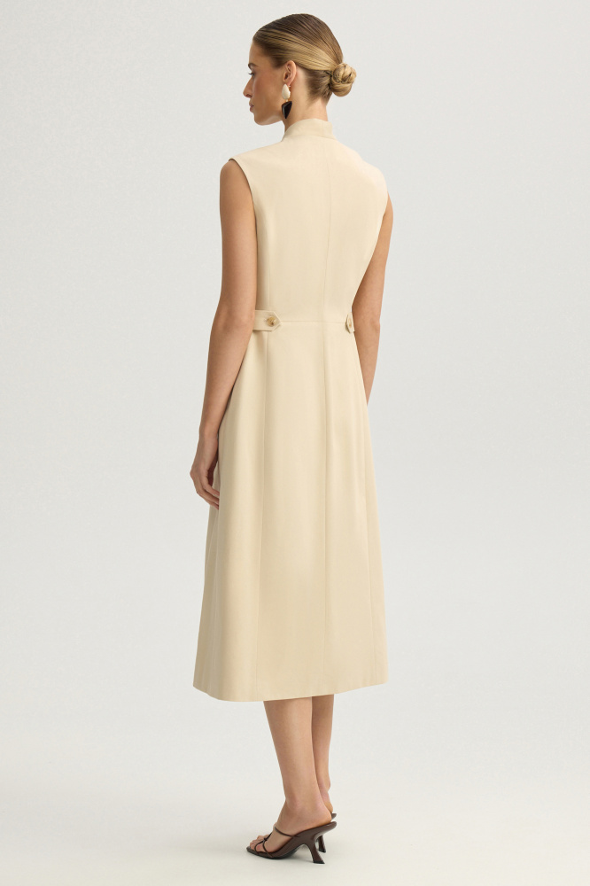 Платье "Larino" из итальянского хлопка Мавелти (Mavelty)