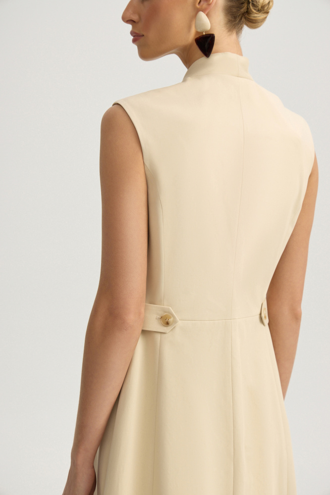 Платье "Larino" из итальянского хлопка Мавелти (Mavelty)