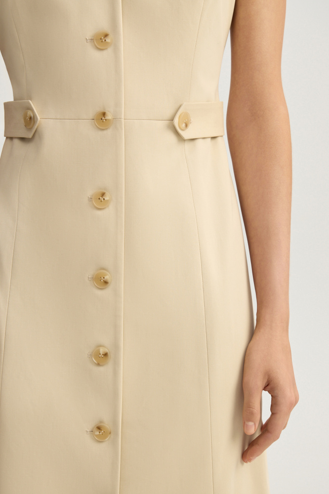 Платье "Larino" из итальянского хлопка Мавелти (Mavelty)