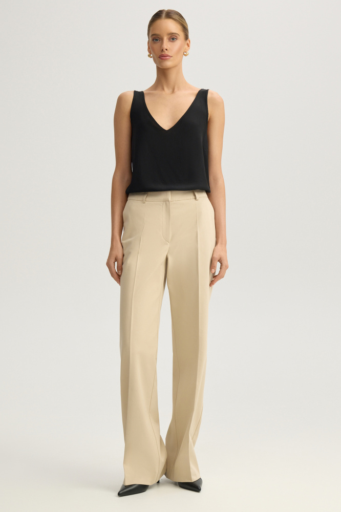 Брюки "Larino" из итальянского хлопка Мавелти (Mavelty)