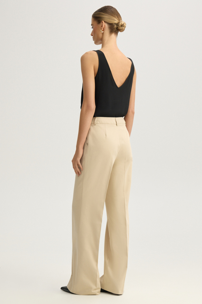 Брюки "Larino" из итальянского хлопка Мавелти (Mavelty)