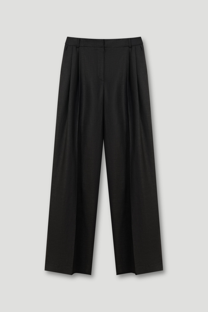 Брюки "Dogliani~Almeria" из итальянского льна Max Mara Мавелти (Mavelty)