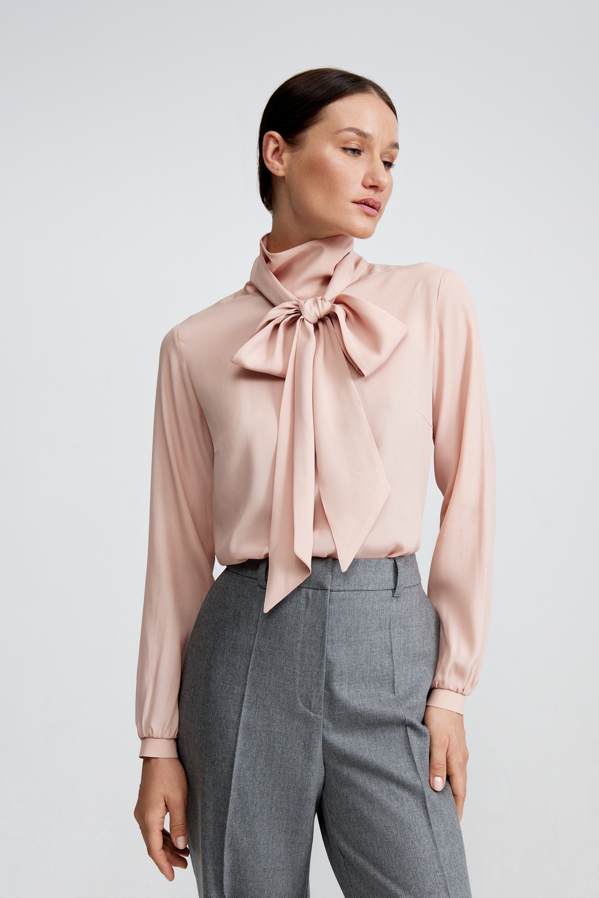Блуза с бантом “Creole Pink”